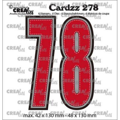 Crealies Cardzz No CLCZ278 Dies - Zahlen 7 und 8
